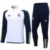 Real Madrid Quarter Zip Trenings Collegegenser Set 23-24 Hvit - Herre